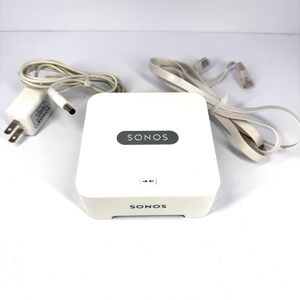 Sonos BRIDGE BR100 Wireless Connect Bridge White w Power Adapter Ethernet Cable
